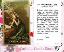 Saint St. Mary Magdalene with Prayer -  Paperstock Holy Card GAN picture
