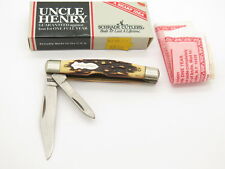 Vtg 1980s Schrade USA 833UH Prairie Jack Uncle Henry Folding Pocket Knife picture