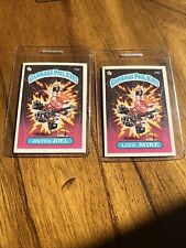 1985 Topps garbage pail kids 53A/53B jolted Joel live Mike picture