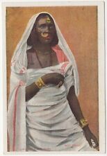 Beautiful Nubienne Woman Cairo Egypt Undivided Back Era Postcard picture