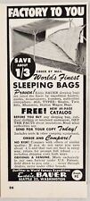 1962 Print Ad Eddie Bauer World's Finest Sleeping Bags Seattle,Washington picture