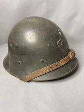 WWII Sweden Swedish Army Steel Helmet Skull Crossbones Decal Chin Strap Linear picture