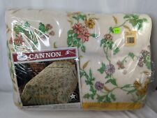 Cannon Les Fleurs Blanket Polyester Queen King Flowers picture
