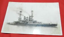 Vintage Real Photo Postcard - the U.S.S. Michigan Battleship picture