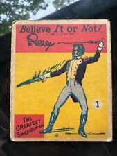 1937 Ripley’s believe it or not RARE card no. 1 The Greatest Swordsman  picture