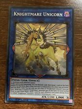 FLOD-EN047 Knightmare Unicorn Secret Rare 1st Edition NM YuGiOh Card picture