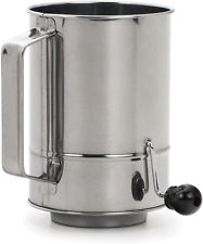 RSVP International Endurance® Stainless Steel Crank Style Flour Sifter, 5 Cup |  picture