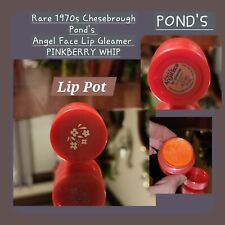 Vintage Rare 1970s Chesebrough POND'S Angel Face Lip Gleamer PINKBERRY WHIP POT picture