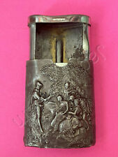 Vintage DRGM Germany Tin Pill Box w/ a Classic beautiful embossed scene picture