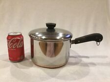 Vintage Pre-68 Revere Ware 3 Quart 3 Qt Sauce Pan Pot with Lid Copper Clad picture