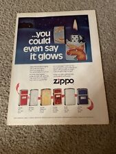 Vintage 1979 ZIPPO LIGHTER RUDOLPH REINDEER GOLDEN TORTOISE 3600 X-MAS Print Ad picture