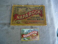  NAPA ROCK  Natural water SIGN     Also    water label Oakland California  picture