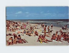 Postcard Beach Scene Greetings from Galveston Texas USA picture