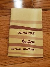 Vintage Original early 1960's JOHNSON Sea Horse - service stations booklet picture