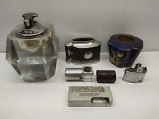 Vintage Lighter Lot Table Lighter Nimrod Aluminum Advertising for Parts - Repair picture