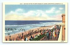 Bathing Atlantic Ocean Lumina Wrightsville Beach North Carolina NC VTG Postcard picture