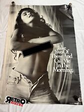 Take Two Of These - Poster 27.75x38” Model Man Cave Pinup Garage 1992 Vintage picture