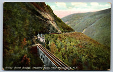 Postcard NH Willey Brook Brige Crawford Notch Whie Mountains New Hampshire W12 picture