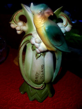 rare antique dated 1927 & marked coney island  parrot vase  germany picture
