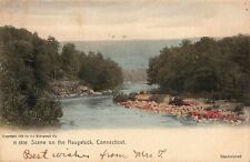 CONNECTICUT POSTCARD: VIEW ON THE NAUGATUCK, CT UND/B picture