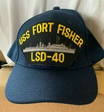 New US Navy USN Ship baseball hat/cap USS FORT FISHER LSD-40 Naval crew picture