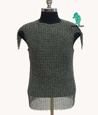 Chainmail Mild Steel shirt, SCA Armour shirt , butted chainmail , Viking Sleeve picture