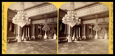 USA, Washington, East Room at the White House, ca.1880, Stereo Vintage Print s picture