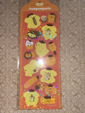 SANRIO POMPOMPURIN Glitter Sticker Sheet NEW Decorate Collectible picture