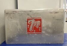 Vintage 1950s 7UP ALUMINUM Cooler Embossed Logo Ice Chest Cronstroms picture