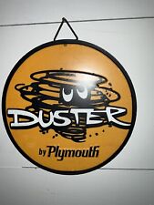 Licensed Cut Embossed Tin Sign, Plymouth Duster, Garage, Man Cave, NWT  picture