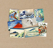 set of 8 POSTCARD VARIOUS poster Ukiyo-e Art Prints HOKUSAI print printing picture