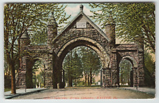 Postcard Vintage Gateway to Easton Cemetary in Easton, PA picture