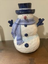 Home Target WINTER FROST Snowman Ceramic Cookie Jar picture