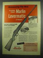 1955 Marlin Model 56 Levermatic Rifle Ad - Flash-Fast picture