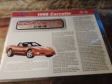 Willabee & Ward 1999 Corvette Patch Chevrolet History CHEVY COLLECTIBLE C5-R Car picture