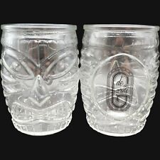 De Garde Brewing Tiki Man Rocks Glasses 16oz Large Clear 3D Double Old Fashioned picture