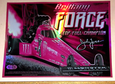 BRITTANY FORCE Pink Top Fuel Dragster John Force NHRA Racing HOLOGRAPHIC Sticker picture