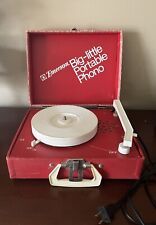Vintage 1950's Emerson Big-Little Portable Phono Record Player picture