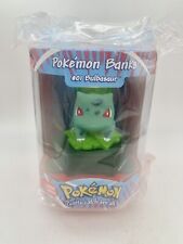 1998 APPLAUSE POKEMON BANKS #01 BULBASAUR LIMITED EDITION BANK NEW SEALED picture