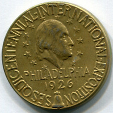 1926 Philadelphia Sesqui-Centennial Exposition Pegasus Washington Medal 34mm picture