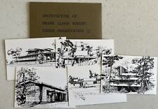 (Lot of 5) FRANK LLOYD WRIGHT Postcards Architectural Renderings, Takashi Satoh picture