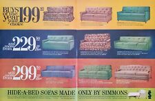1962 Simmons Hide A Bed Sofas Vermont Citation Provence 2 Page Print Ad picture