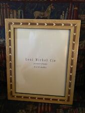 Loui Michel Cie Picture Frame Inlay Wood 8x10 Inlaid Wooden Photo Vintage #2 picture