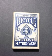 Vintage Blue 808 Rider Back Bicycle Playing Cards  Intact Tax Stamp Crisp Cards picture