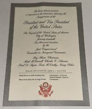 2017 US President Donald Trump Inauguration Ceremony Ticket Stub Silver Edition picture