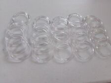 1 1/2 inch clear plastic rings for crafts 50 pieces new picture