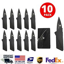 10PCs Ultra-Thin Folding Pocket Knives Sharp Hunting Knives Credit Cards Knives picture