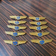 Lot of 10 Vintage EASTERN Airlines Jr Pilot Wings NOS Hard Plastic Pin Button  picture