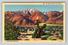 Mt San Jacinto CA-California, Scenic View Mt San Jacinto Vintage Postcard picture