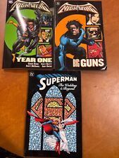 Lot of 3 DC Comics Nightwing: Year One 2005 First Printing, Superman The Wedding picture